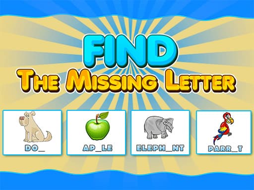 free online games - Find The Missing Letter