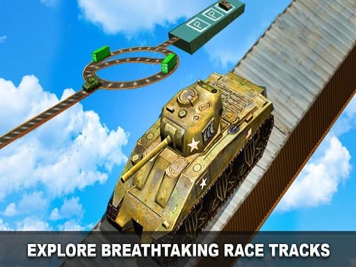 free online games - Extreme Impossible Army War Tank Parking