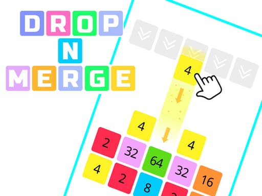 free online games - Drop n Merge Blocks