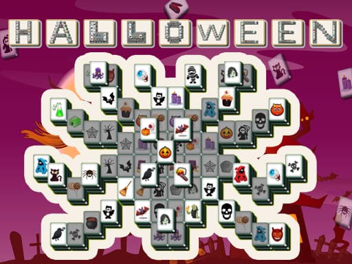 free online games - Halloween Mahjong Deluxe