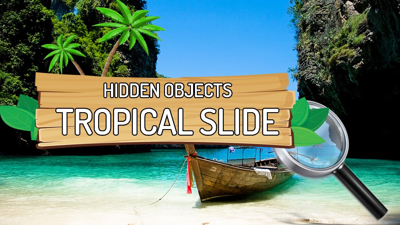 free online games - Hidden Objects Tropical Slide
