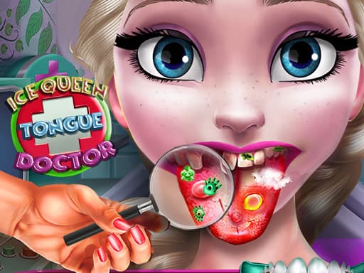 free online games - Ice Queen Tongue Doctor