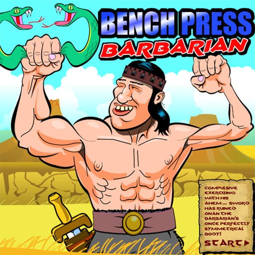free online games - Bench Press The Barbarian