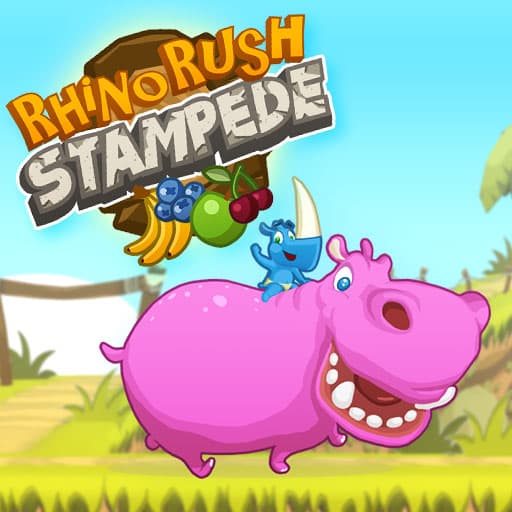 free online games - Rhino Rush Stampede