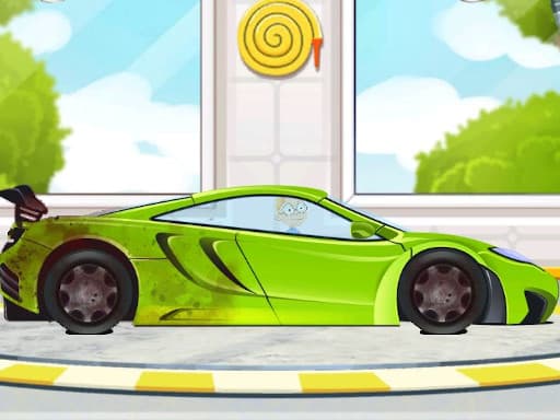 free online games - Sports Car Wash 2D