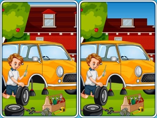 free online games - Car Garage Differences