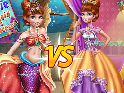 free online games - Anna Mermaid Vs Princess