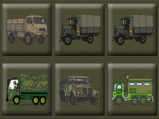 free online games - Army Trucks Memory