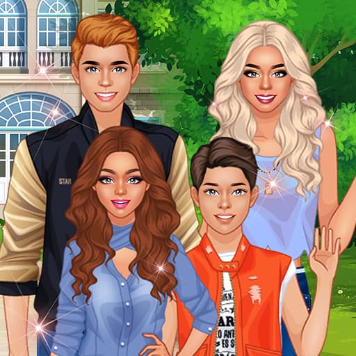 free online games - Superstar Family Dress Up Game