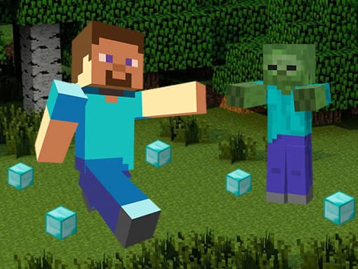 free online games - Pixelcraft Hidden Diamond Blocks