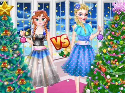 free online games - Ellie VS Annie Christman Tree