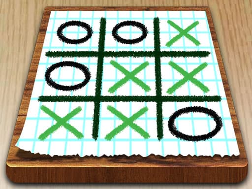 free online games - Tic Tac Toe Paper Note