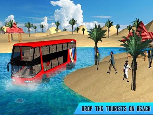 free online games - Floating Water Coach Duty 3D