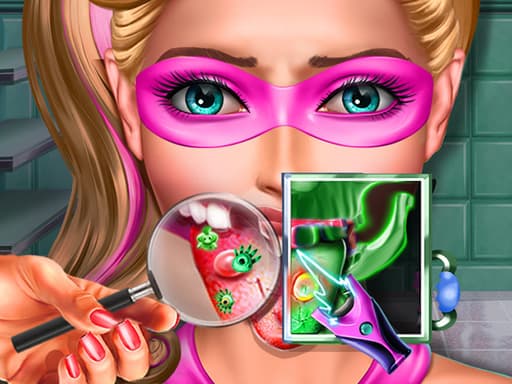 free online games - Super Doll Tongue Doctor
