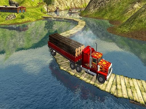 free online games - Cargo Heavy Trailer Transport Sim