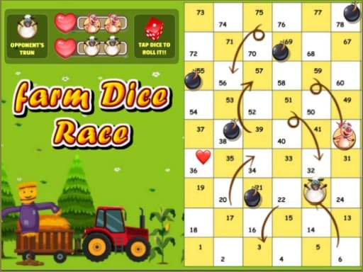 free online games - Farm Dice Race