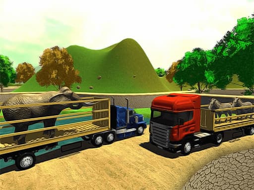free online games - Offroad Animal Truck Transport Simulator 2020