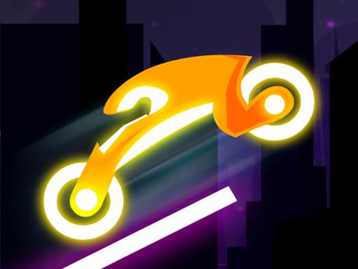 free online games - Neon Hill Rider