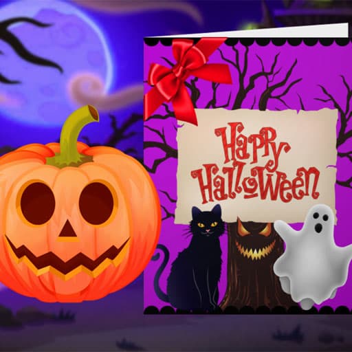 free online games - Happy Halloween Princess Card Designer