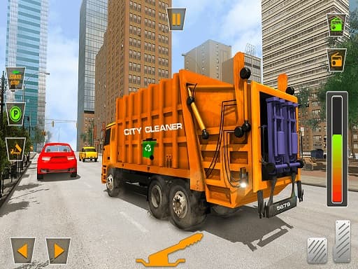 free online games - US City Garbage Cleaner Trash Truck 2020