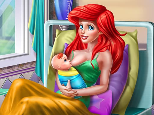 free online games - Princess Mermaid Mommy Birth