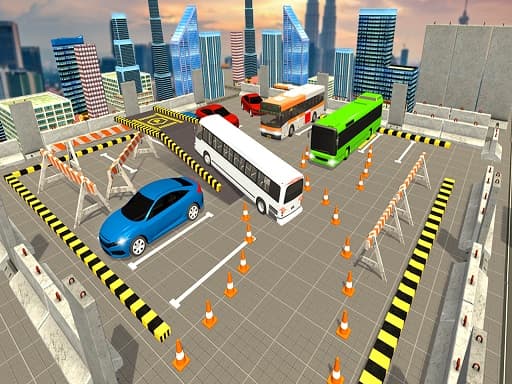 free online games - American Modern Bus Parking  Bus Game Simulator 2020