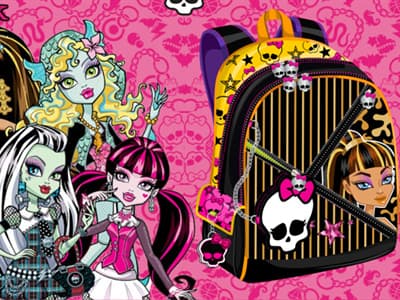 free online games - Design Your Monster High Backpack