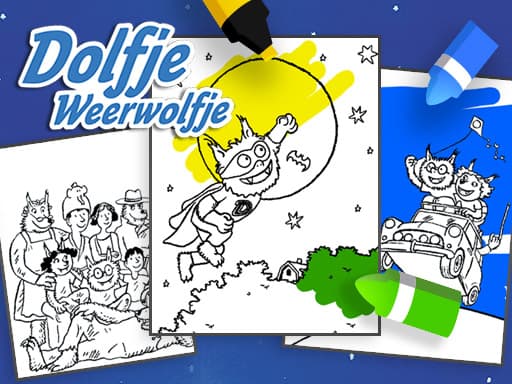 free online games - Coloring Dolfje Weerwolfje