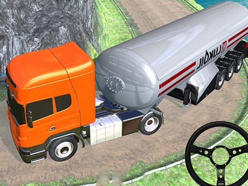 free online games - off road Oil Tanker Transport Truck
