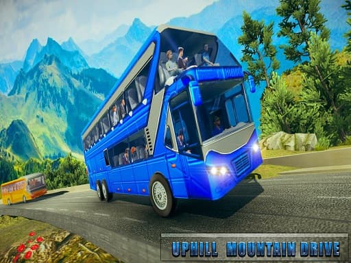 free online games - Dangerous Offroad Coach Bus Transport Simulator