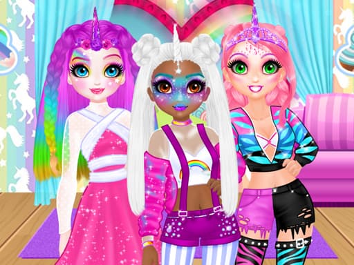 free online games - Miss Charming Unicorn Hairstyle