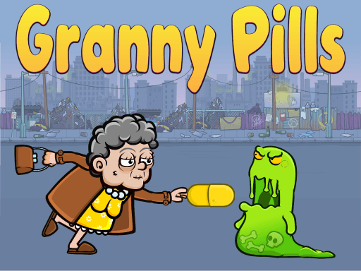 free online games - Granny Pills  Defend Cactuses