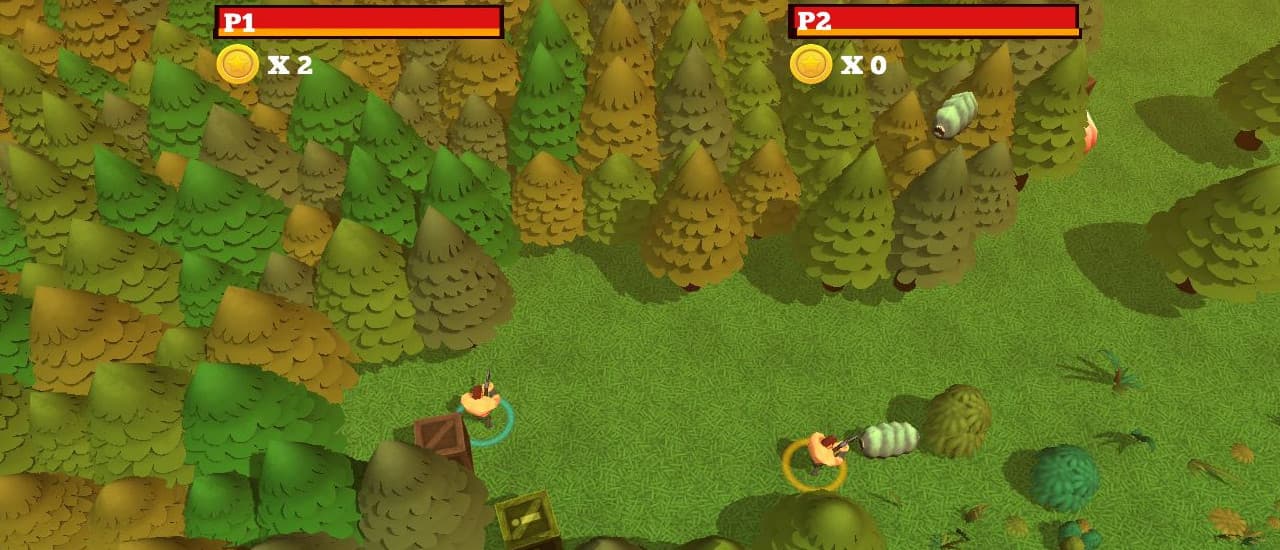 free online games - Worms Combat Coop