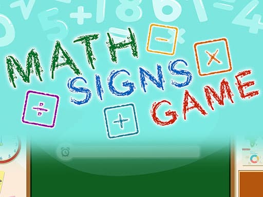 free online games - Math Signs Game