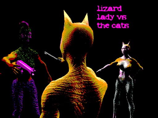 free online games - Lizard Lady vs The Cats