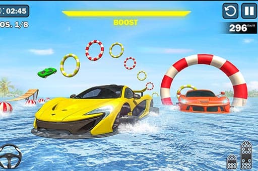 free online games - Water Car Stunt Racing