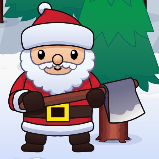 free online games - Wood Cutter Santa Idle