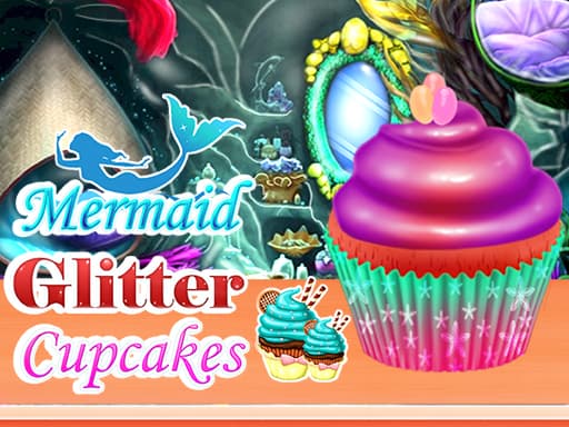 free online games - Mermaid Glitter Cupcakes