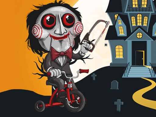 free online games - Scary Faces Jigsaw