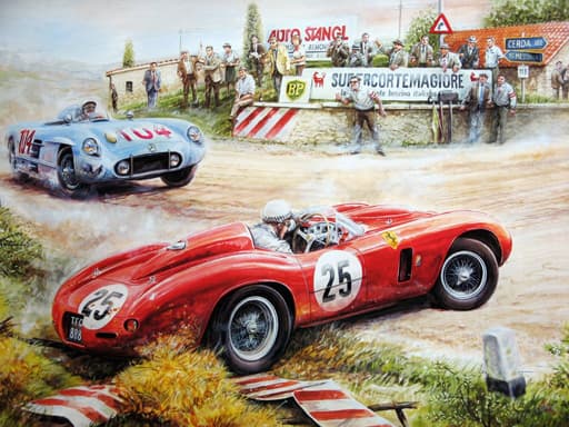 free online games - Painting Vintage Cars Jigsaw Puzzle