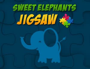 free online games - Sweet Elephants Jigsaw