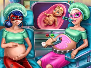 free online games - Hero BFFs Pregnant Check up