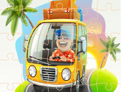 free online games - KIDS CAR PUZZLE