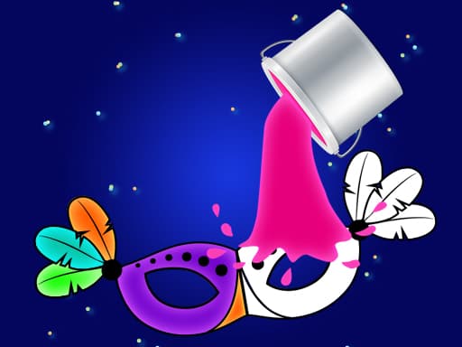 free online games - Carnival Party Mask Coloring