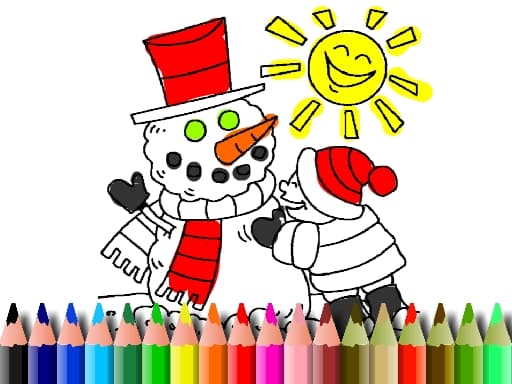 free online games - Winter Time Coloring