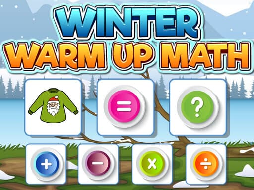 free online games - Winter Warm Up Math