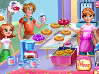 free online games - Annie Cooking Donuts
