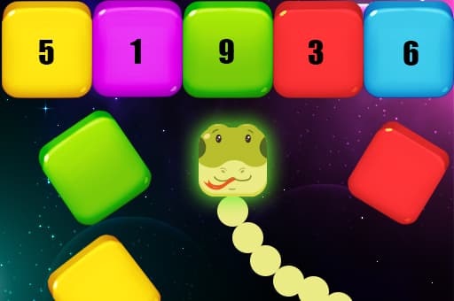 free online games - Snake Blocks and Numbers