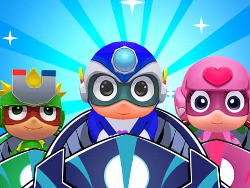 free online games - Masks Heroes Racing Kid
