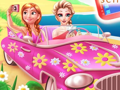 free online games - Princesses Road Trip Fun